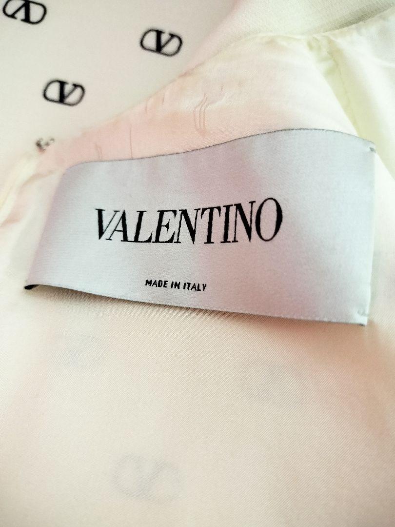 VALENTINO GO LOGO ヴァレンチノ ロゴ総柄 フレア ワンピース