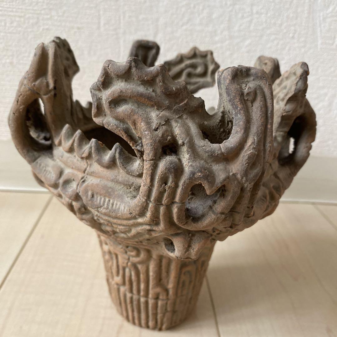 縄文土器 火焔型土器 レプリカ - 美術品・アンティーク