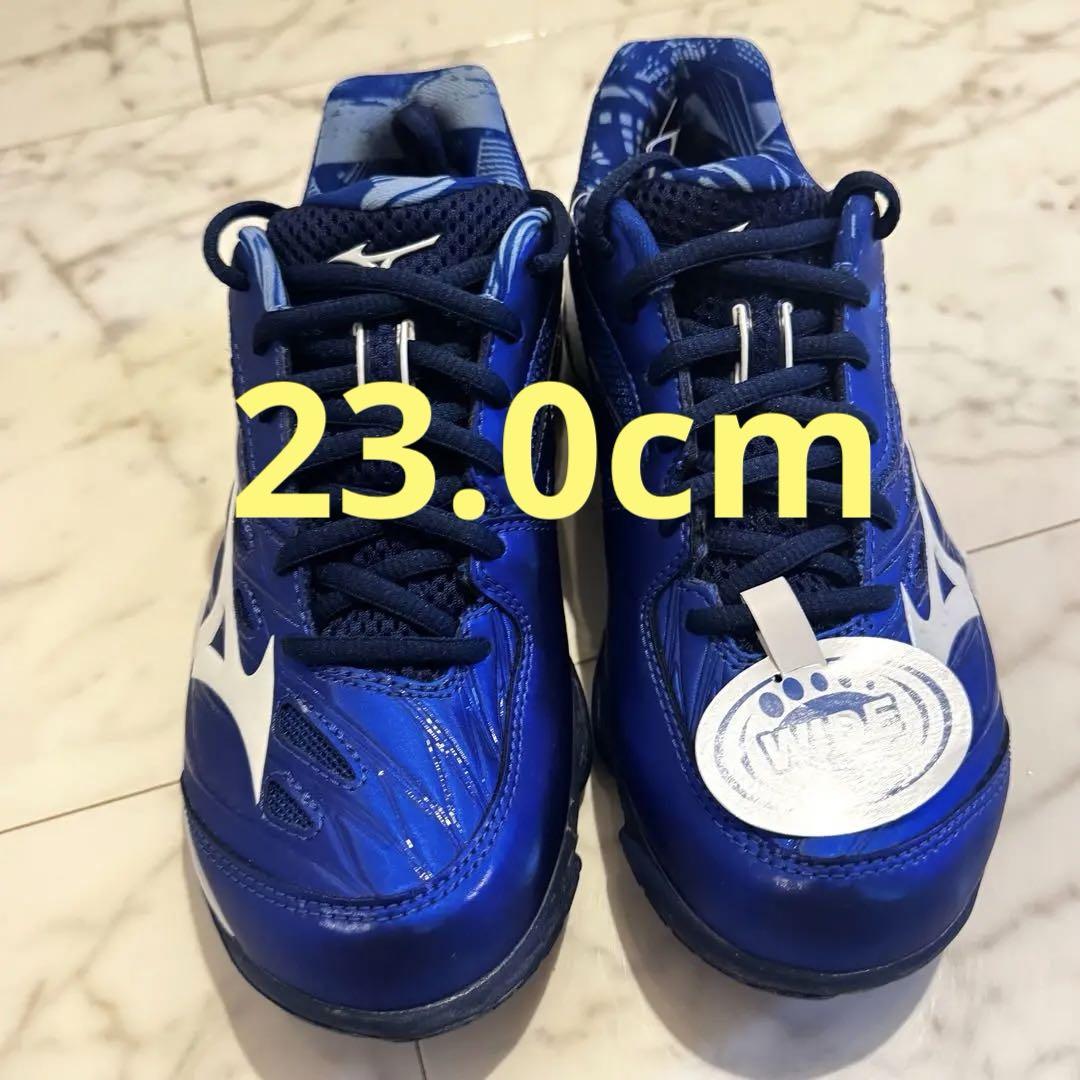 Mizuno バドミントンシューズ ワイド 青 23.0