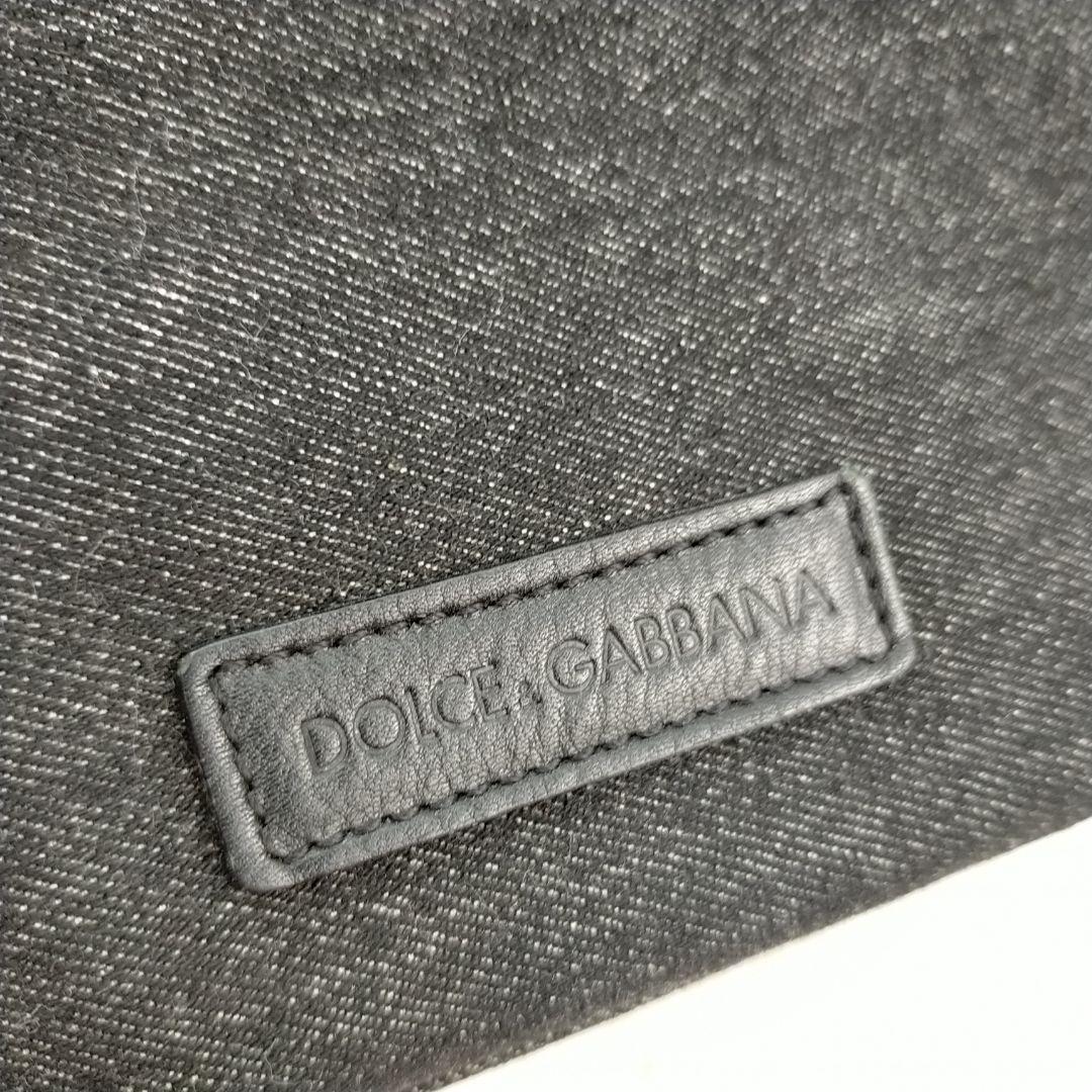 ✨️極美品✨️Dolce&Gabbana　ハンドバッグ　黒　デニム　レオパード