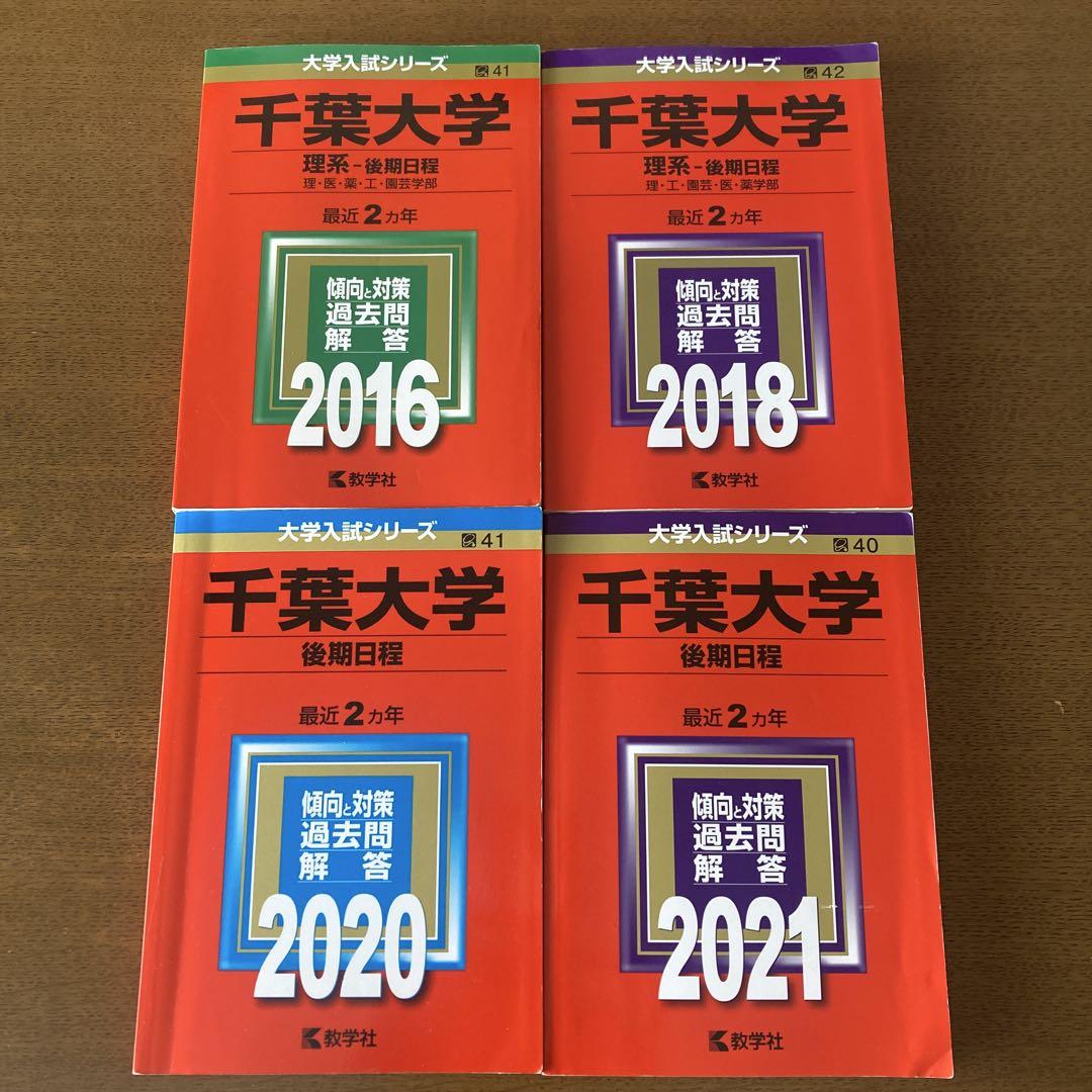 千葉大学(後期日程) 赤本4冊セット