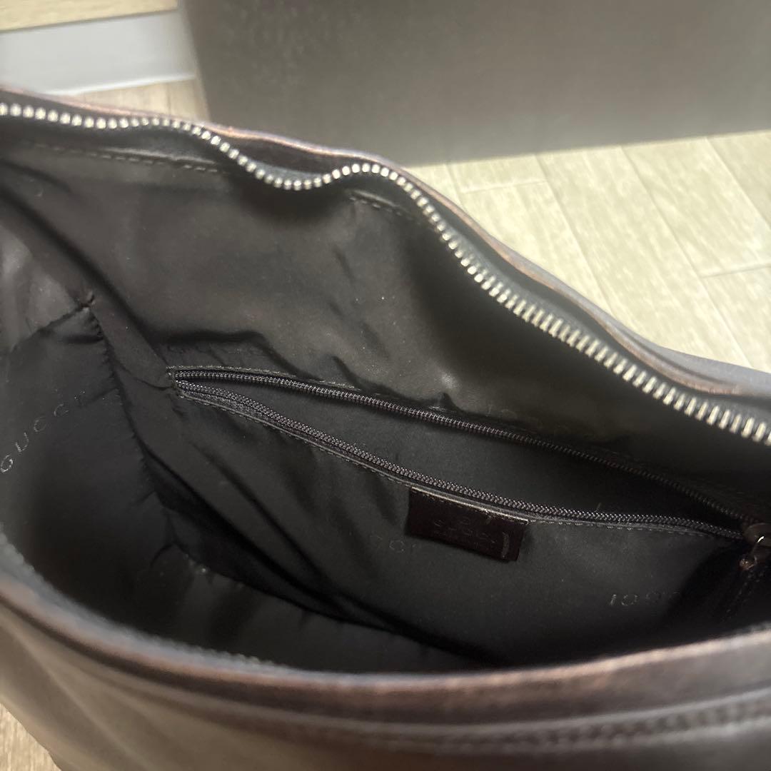 【レア】GUCCI 本革レザートートバッグ ブラウン