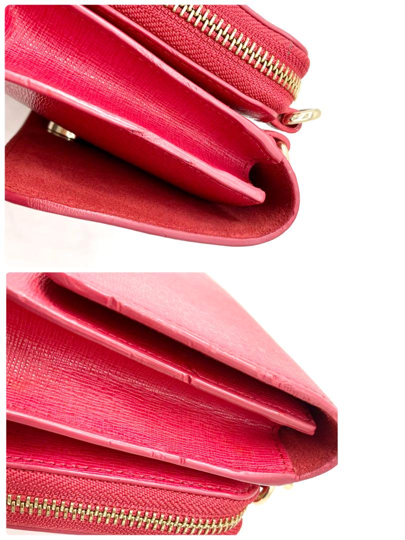 【極美品】FURLA バビロン レザーショルダーバッグ 本革 レッド　赤 極美品】FURLA バビロン レザーショルダーバッグ 本革 レッド 赤