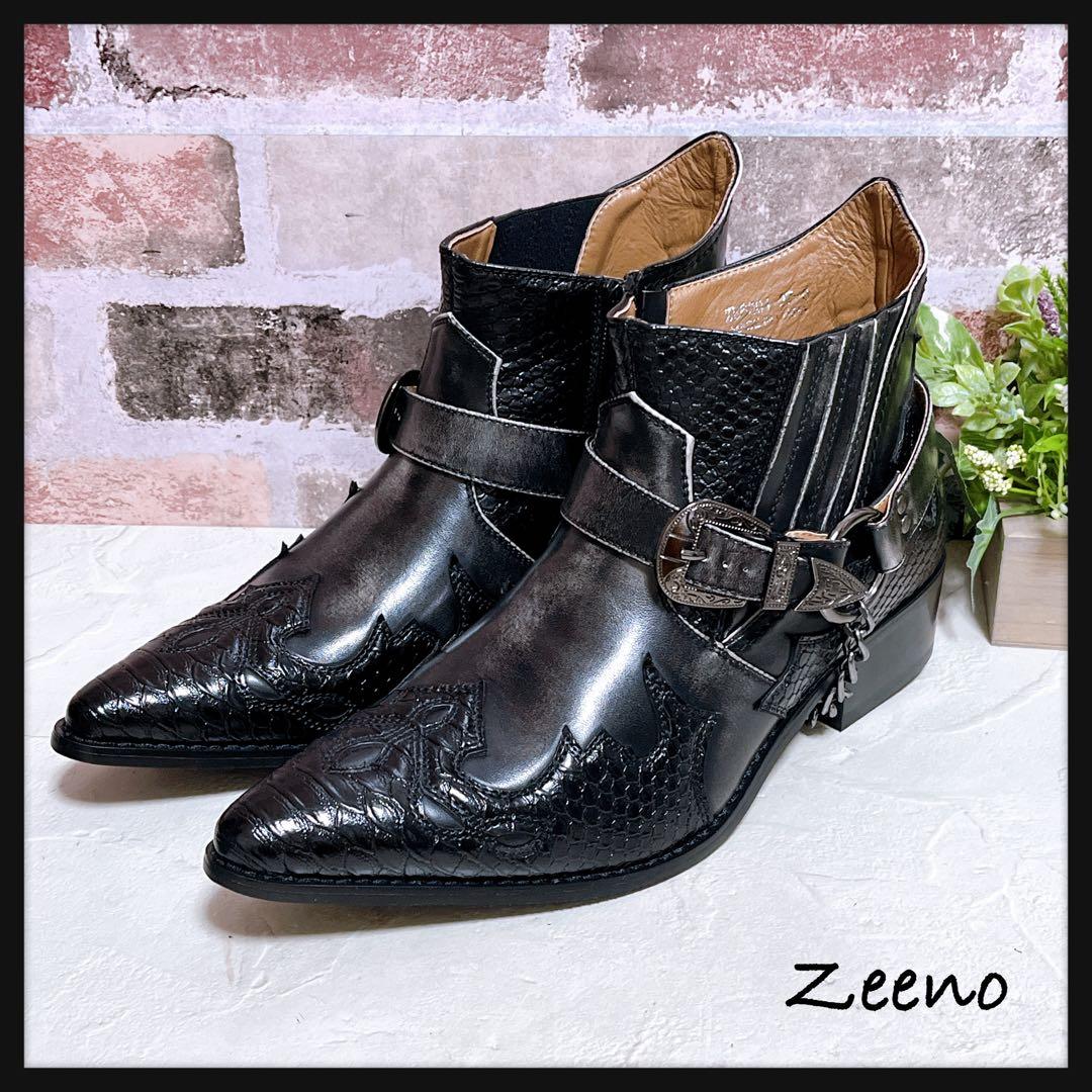 Zeeno ジーノ ウェスタンブーツ サイドゴアブーツ Y2K 2727cm Zeeno