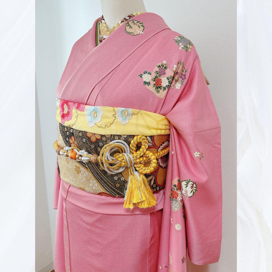 振袖フルセット トールサイズ 長襦袢付き 刺繍半衿縫い付け済み