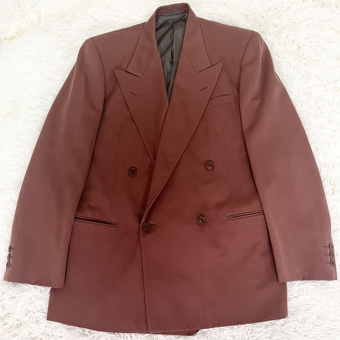 美品 MEN'S BIGI ダブル セットアップスーツ くすみピンク 菅田将暉