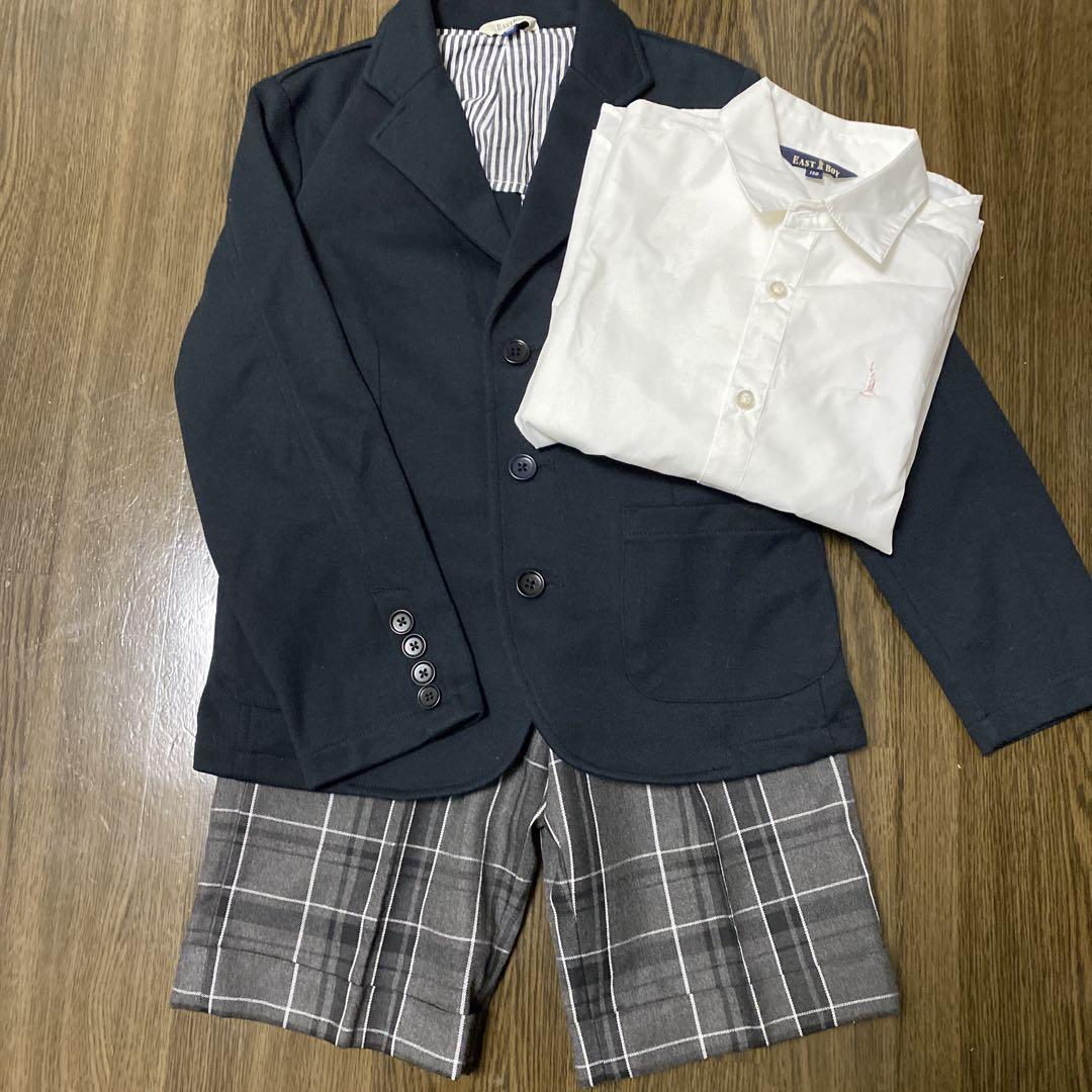 未使用に近い　EastBoy フォーマルスーツ 130サイズ　130 男の子