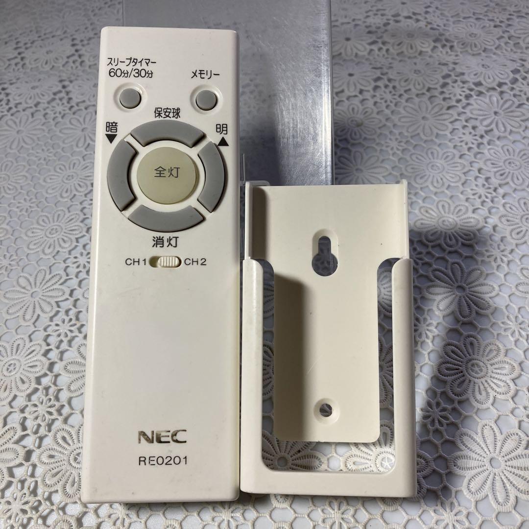NEC 照明リモコン RE0201 ホルダー付き