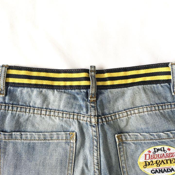 2022セール DSQUARED2 ディースクエアード デニム ジーンズ ダメージ加工 ワッペン 43fXy-m86780344866 新作定番人気