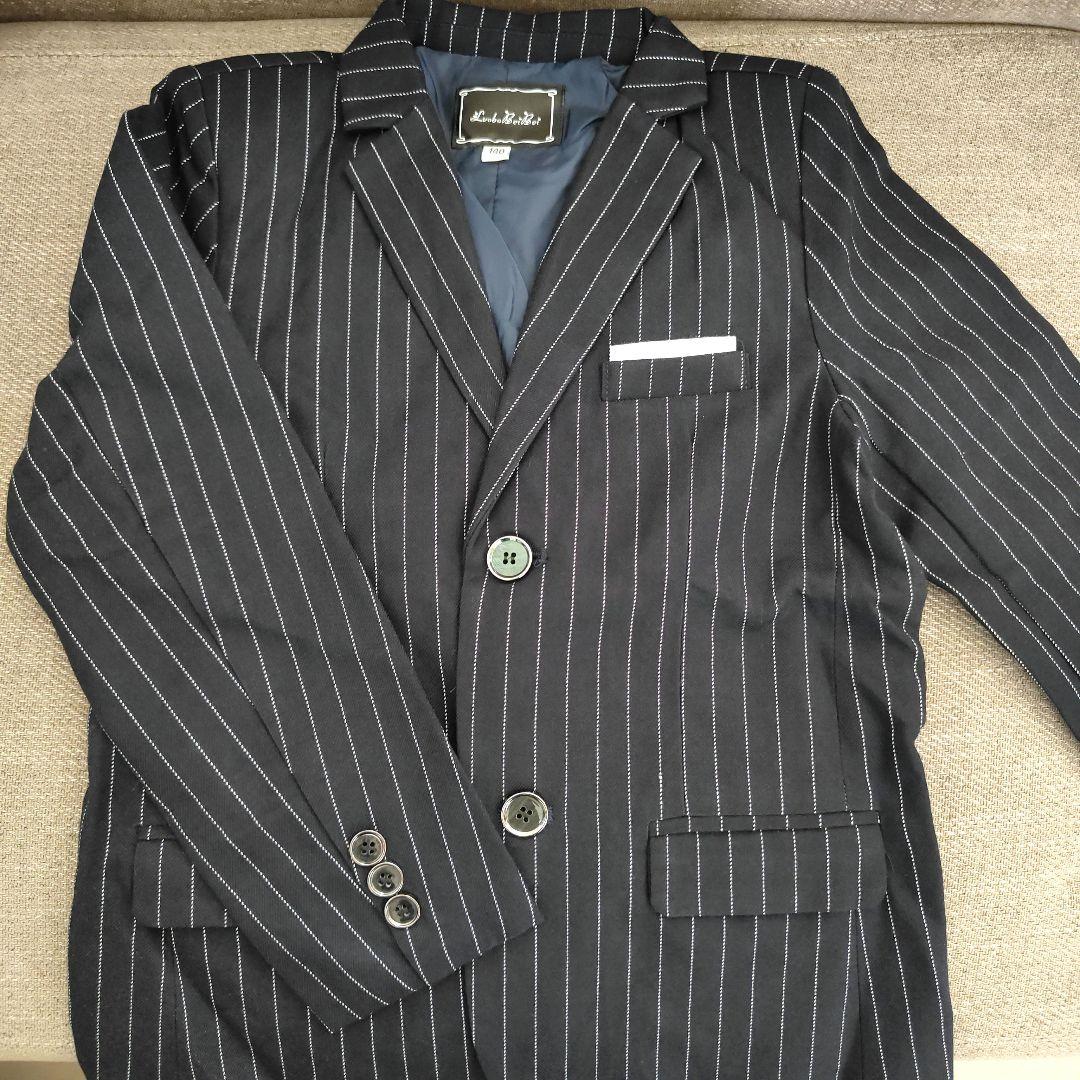 140細身サイズ◎ 男の子フォーマルスーツ5点セット 入学式卒業式七五三発表会