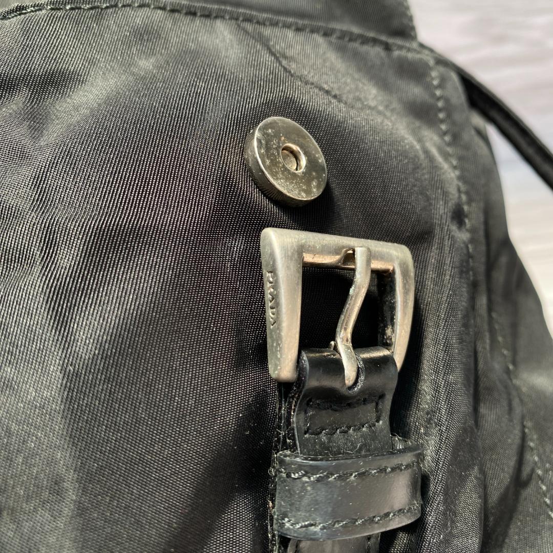 ◆PRADA プラダ　リュックサック　三角ロゴ　ナイロン　ブラック②