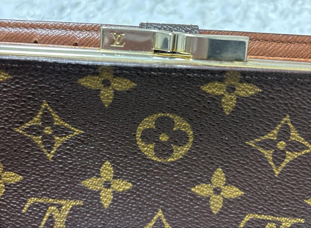 ルイヴィトン　長財布　二つ折り　 モノグラム　がま口