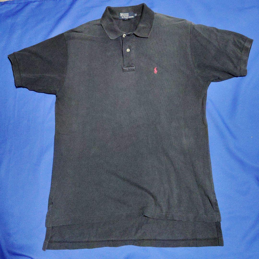 a16【POLO Ralph Lauren 】黒 ポロシャツ　Mサイズ Polo by Ralph Lauren 黒 ポロシャツ Mサイズ ブラック - メルカリ