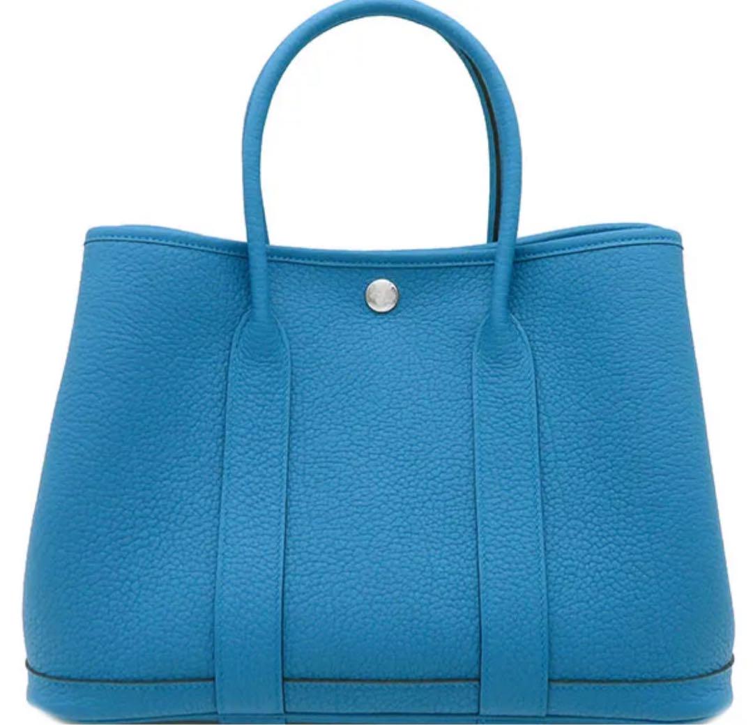 HERMES 最終セールガーデンパーティTPM希少カラーブルーザンジバル