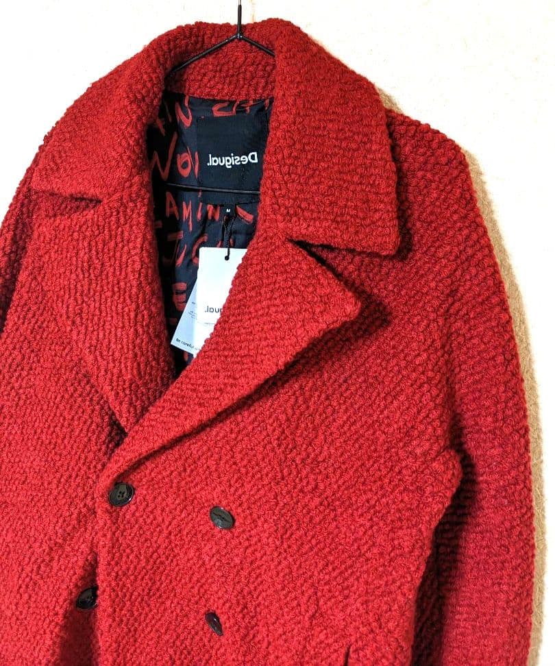 デシグアル ストレートコート 新品 チェスターコート ダブルボタン アウター デシグアル ストレートコート 新品 チェスターコート ダブルボタン アウター