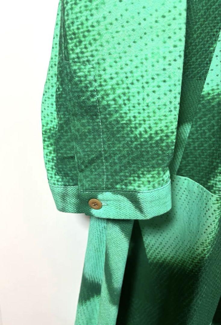 KLOKE ロングワンピース 緑色パターン