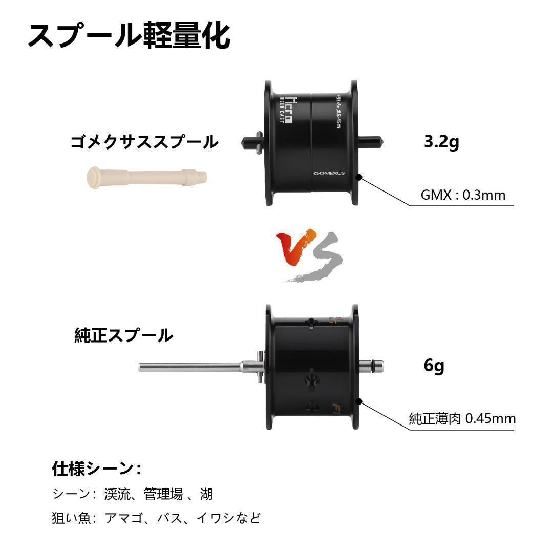 ゴメクサス　ベイトフィネススプール　シマノ　22アルデバランBFS専用