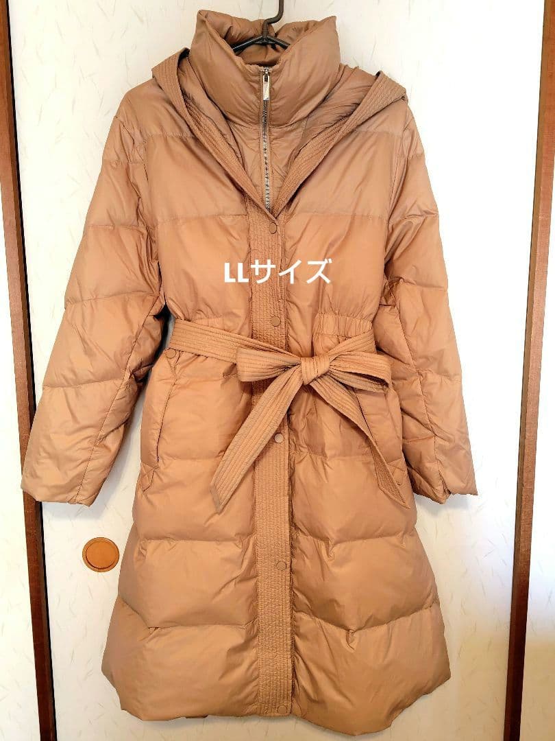 STYLE FLY フード付きロングダウンコート　LLサイズ