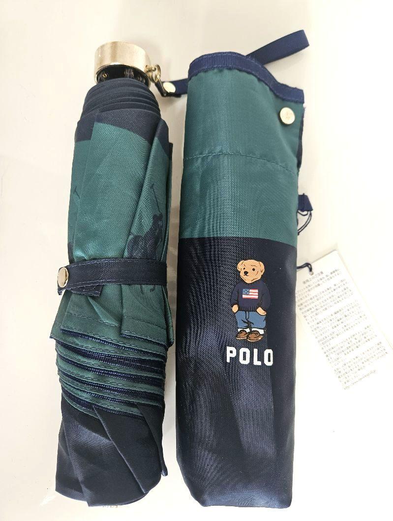 [未使用]Polo Ralph Lauren テディベア折りたたみ傘 未使用]Polo Ralph Lauren テディベア折りたたみ傘