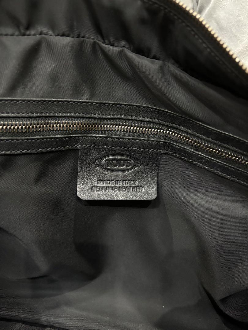 TOD'S ブラック レザー ビジネスバッグ
