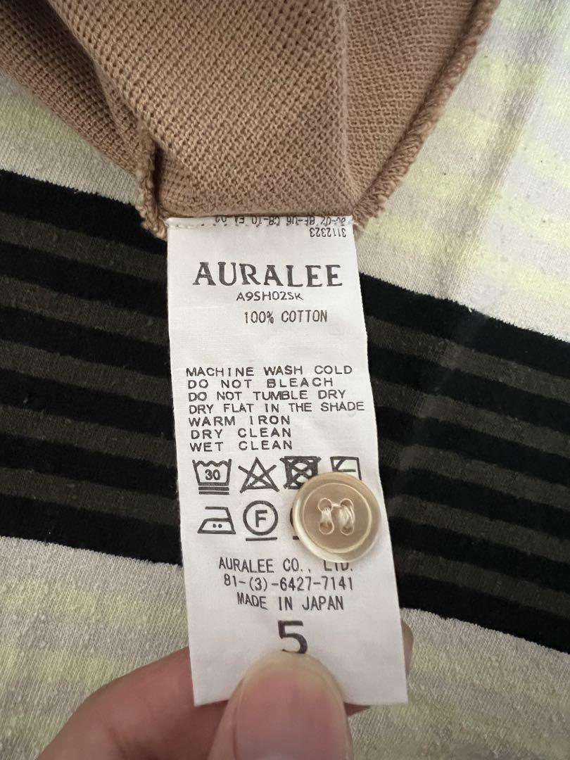 AURALEE Super Soft Pique Henley Neck - メルカリ