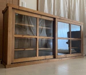 北欧　アンティーク　ガラス　キャビネット　ノットアンティークス　棚　サイドボード