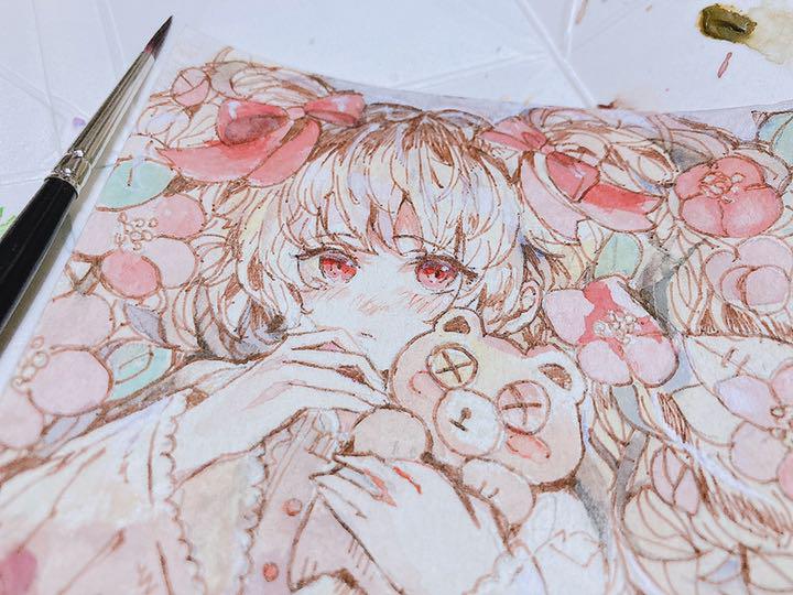 限定セールSALE 水彩イラスト原画 純粋エゴイズム IBZQm-m86803681113 100%新品新品
