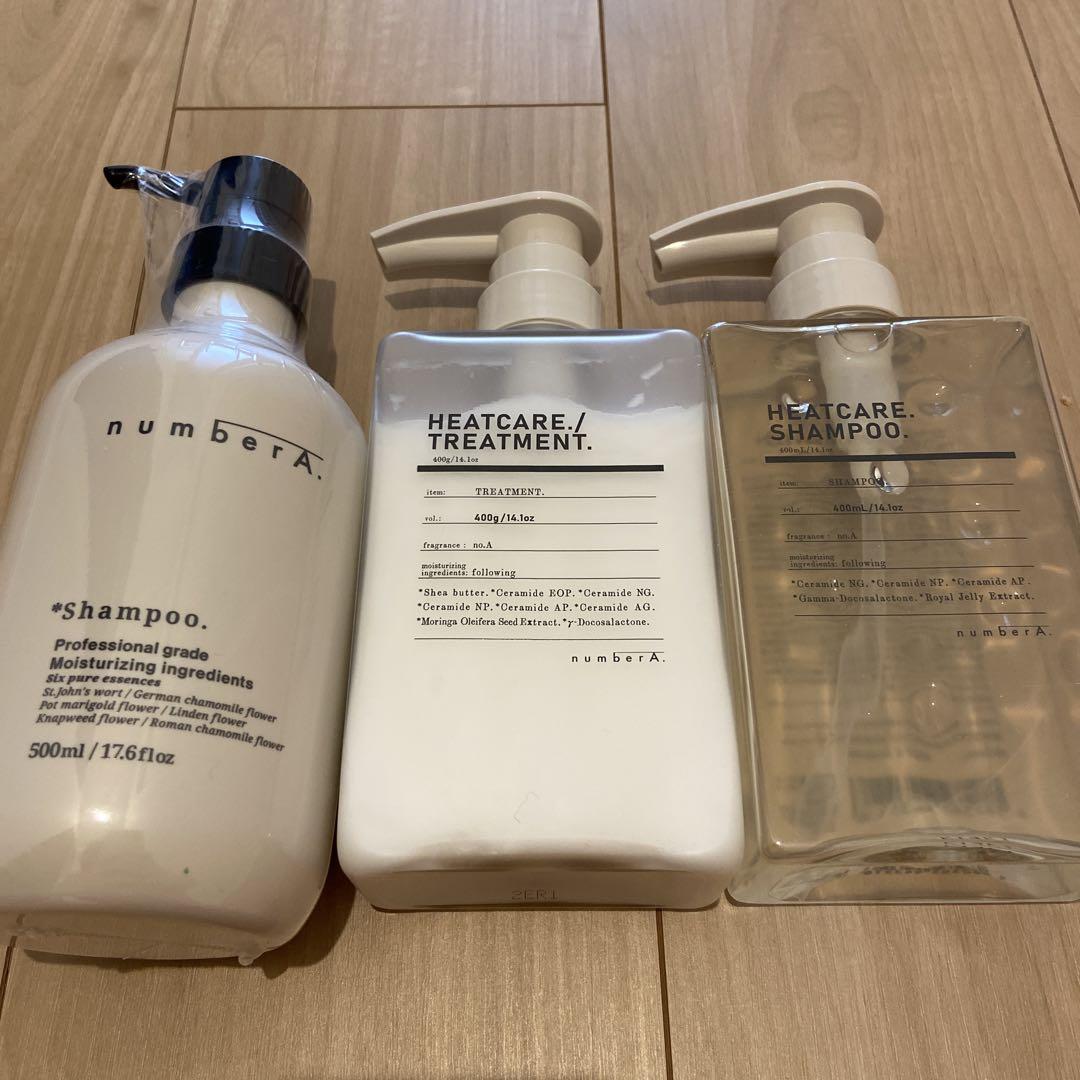 新品number A シャンプー 500ml HEATCAREセット