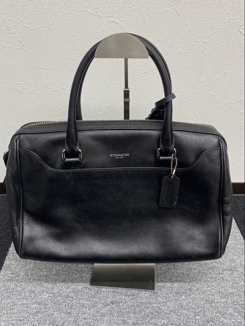 COACH ブラックレザー バッグ