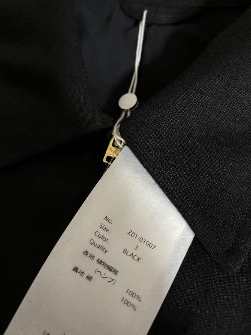 COMOLI コモリ 24ss カナパ ジップ ショート ジャケット 3 新品 COMOLI コモリ 24ss カナパ ジップ ショート ジャケット 3 新品