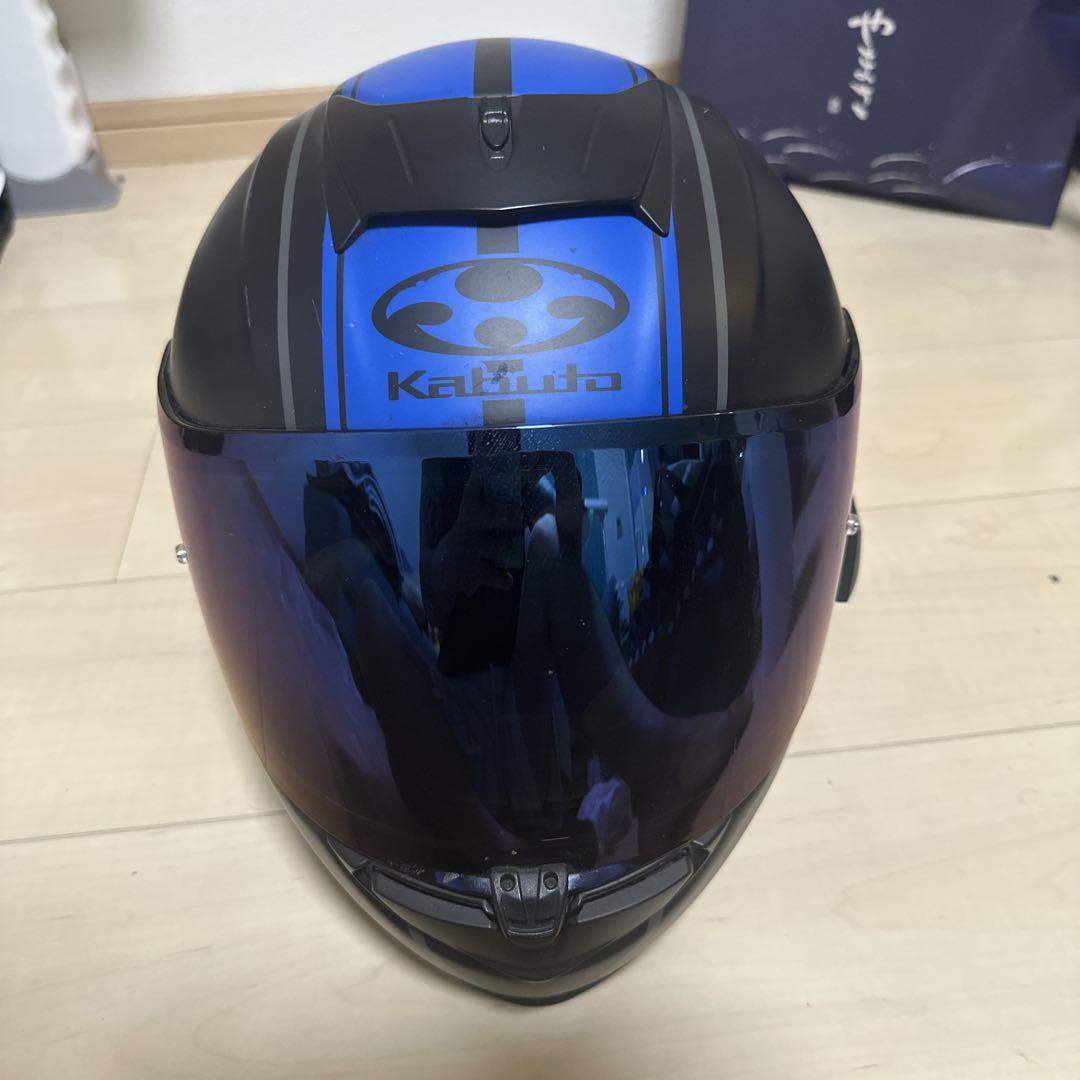 Kabuto フルフェイスヘルメット マットブラック Lサイズ・インカム付き Kabuto フルフェイスヘルメット マットブラック Lサイズ