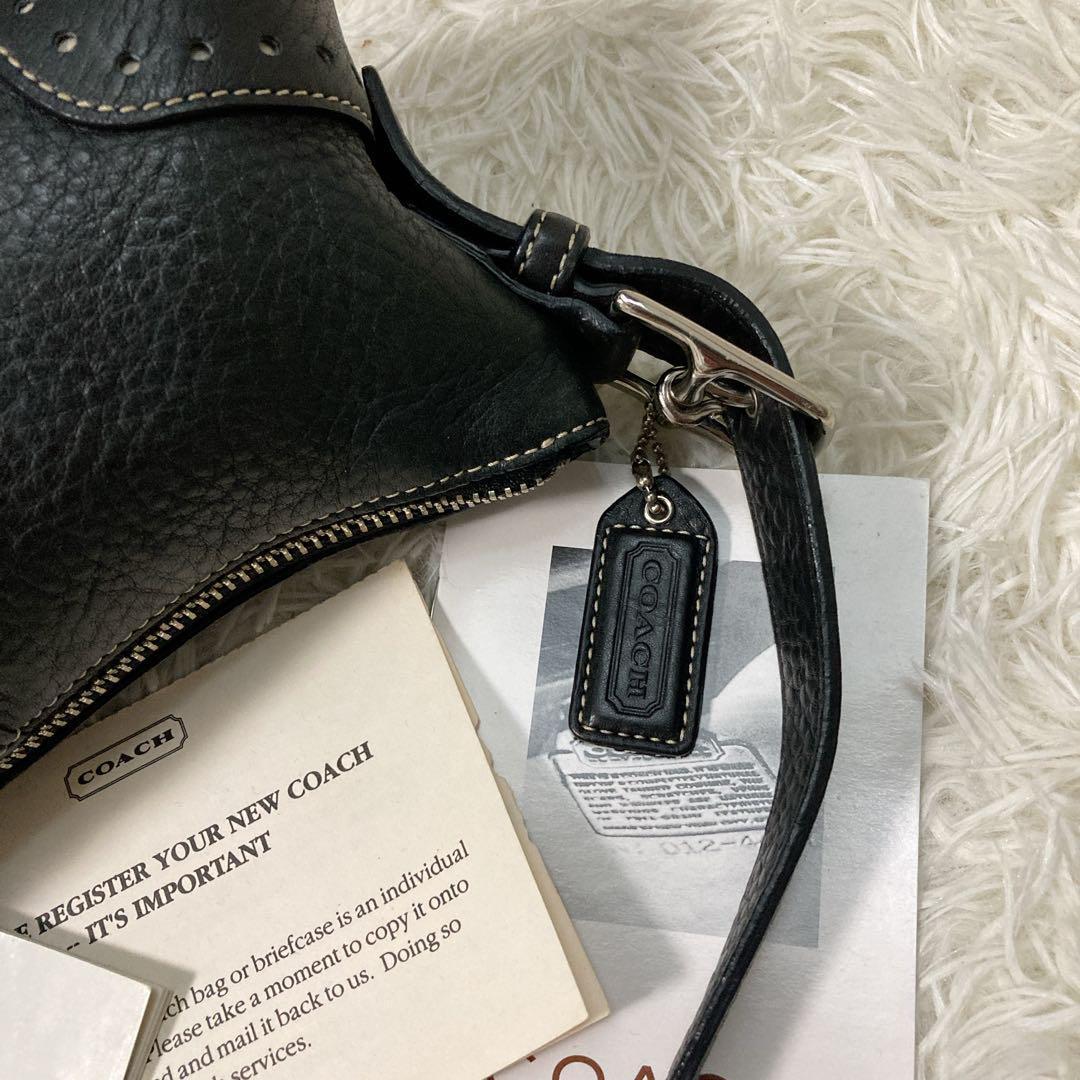 vintage coach old 黒 アクセサリーポーチ vintage coach old Black ブラック 黒 アクセサリーポーチ