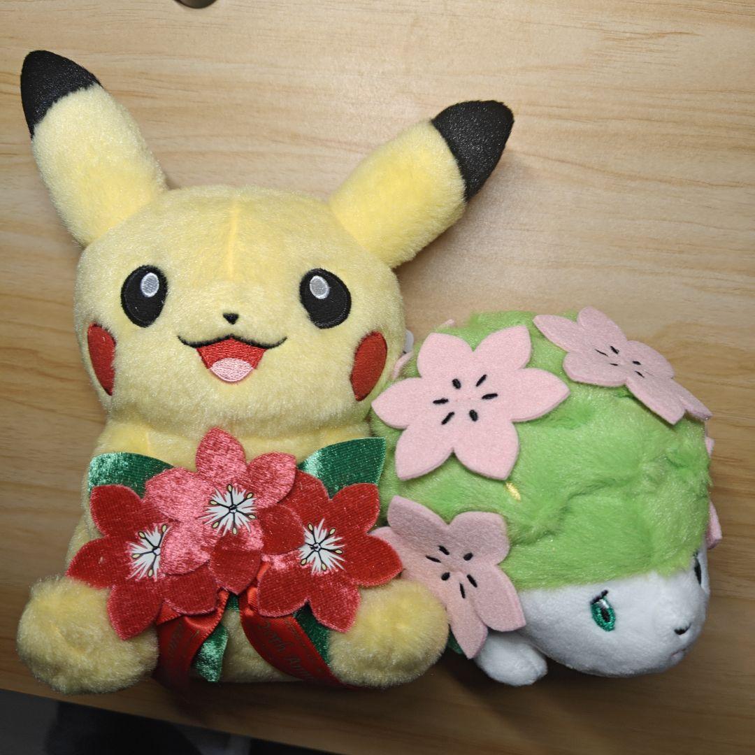 タグ付き ポケモンセンター限定 ピカチュウ＆シェイミ
