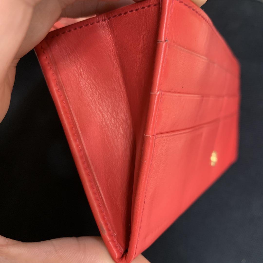 お気に入りの CELINE レッド 二つ折り財布。長財布です。 - メルカリ 小物