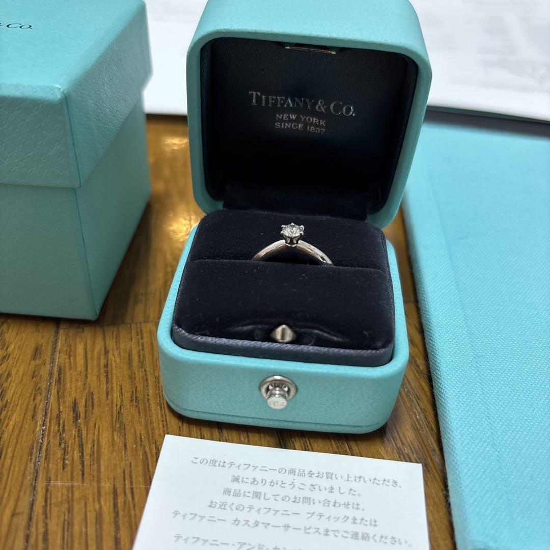 ♡Tiffanyティファニーダイヤプラチナ婚約指輪エンゲージリング♡