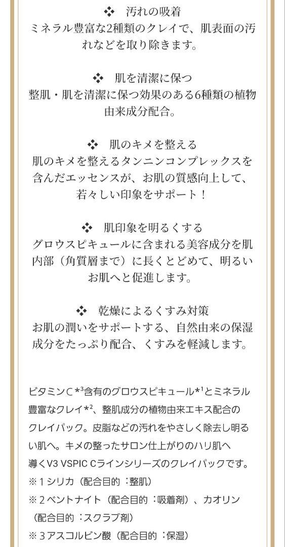 【正規品】SPICARE V3 VSPIC クレイパック 2個セット