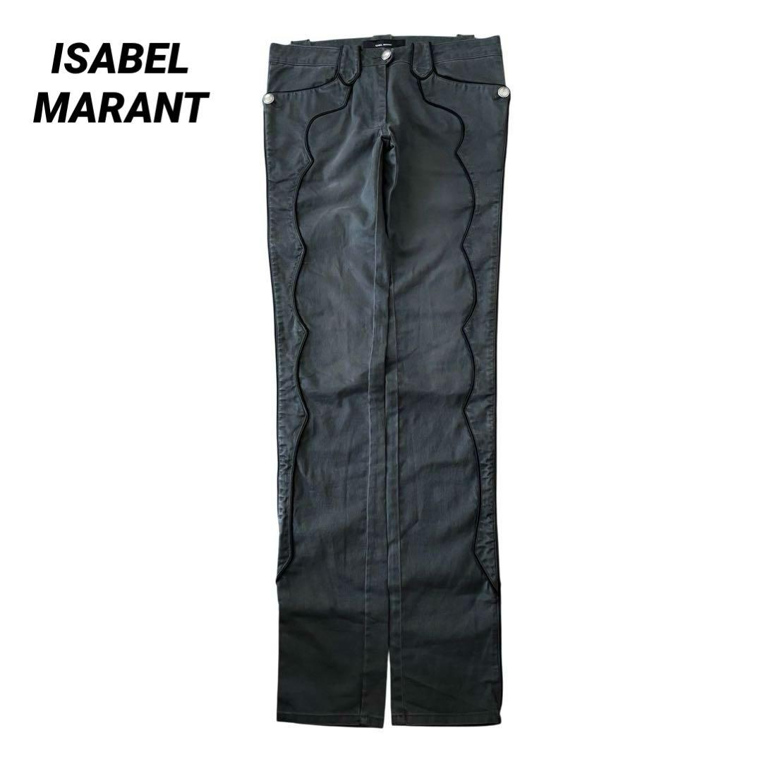 ISABEL MARANT western piping pants 36