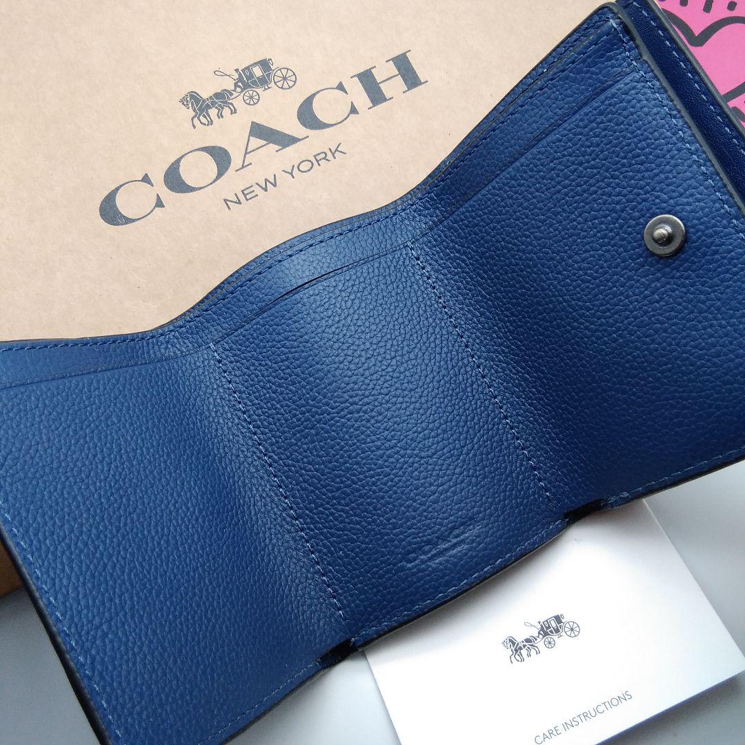 新品　COACH　折り財布　メンズ　人気の小銭入れ 国内即発】大人気！COACH☆メンズ 小銭入れ付 二つ折り財布