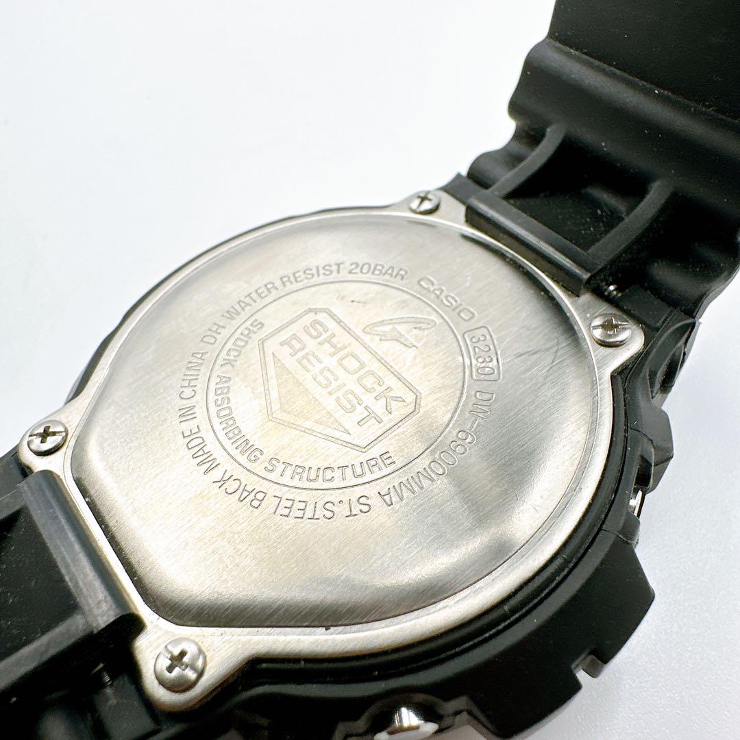 美品 稼動品 G-SHOCK メンズ腕時計 ブラック DW-6900MMA