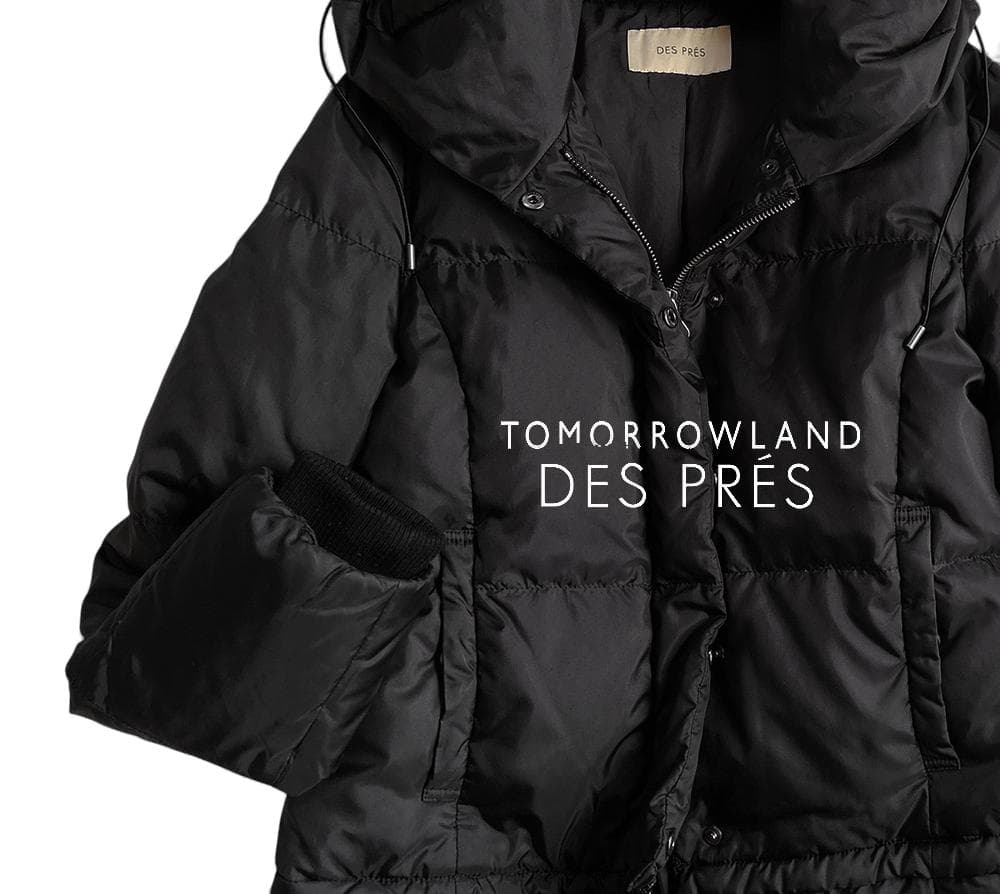 トゥモローランドデプレ 軽量ロング&ショート2WAYダウンジャケットコート黒 トゥモローランドデプレ 軽量ロング&ショート2WAYダウンジャケットコート黒