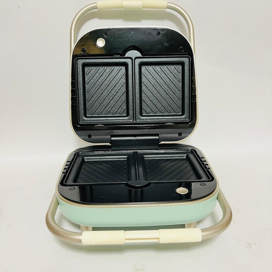【美品】SOLEMOOD ホットサンドメーカー HY 6602　エメラルド マルチサンドメーカー SOLEMOOD HY-6602
