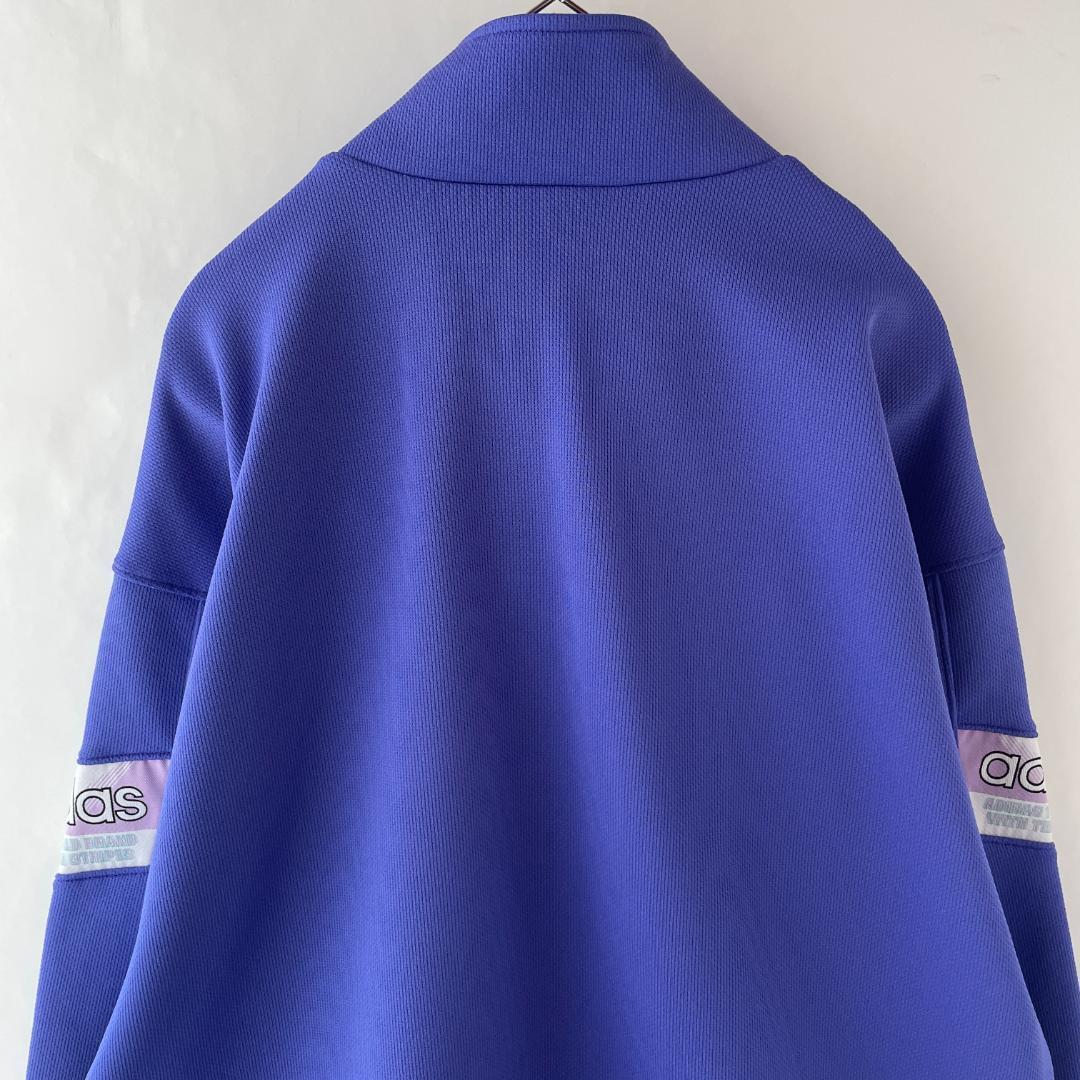 old adidas トラックジャケット 90s Oサイズ トレフォイル刺繍 old adidas トラックジャケット 90s Oサイズ トレフォイル刺繍