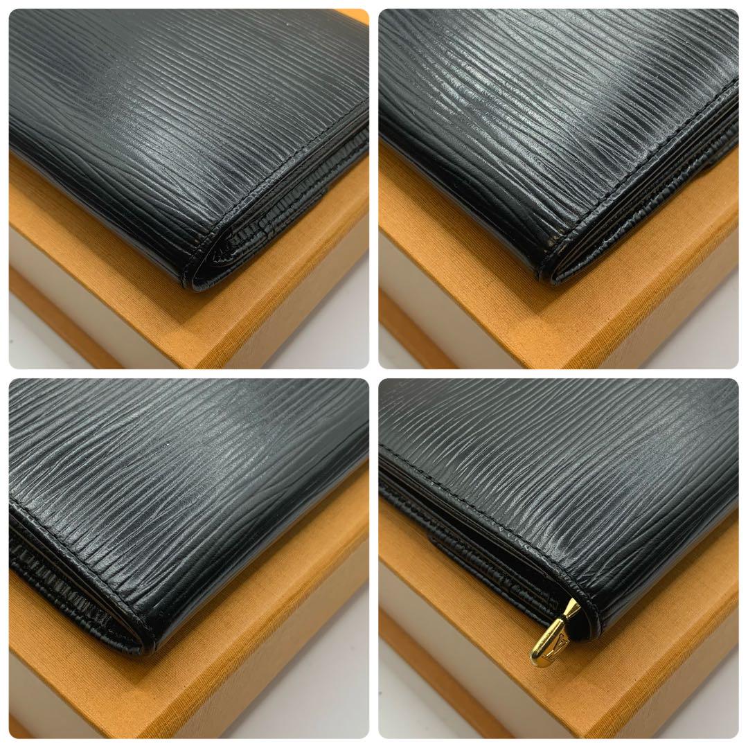 ルイヴィトン エピ 長財布 ポルトフォイユサラ ウォレット ノワール　レザー
