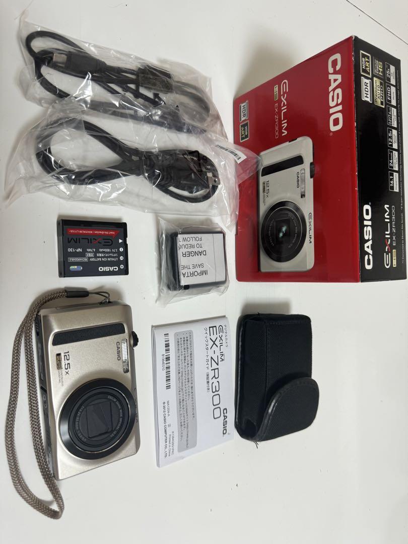 【2025】お歳暮・冬ギフト CASIO EXILIM EX-ZR300 GD(予備バッテリー付き) デジタルカメラ