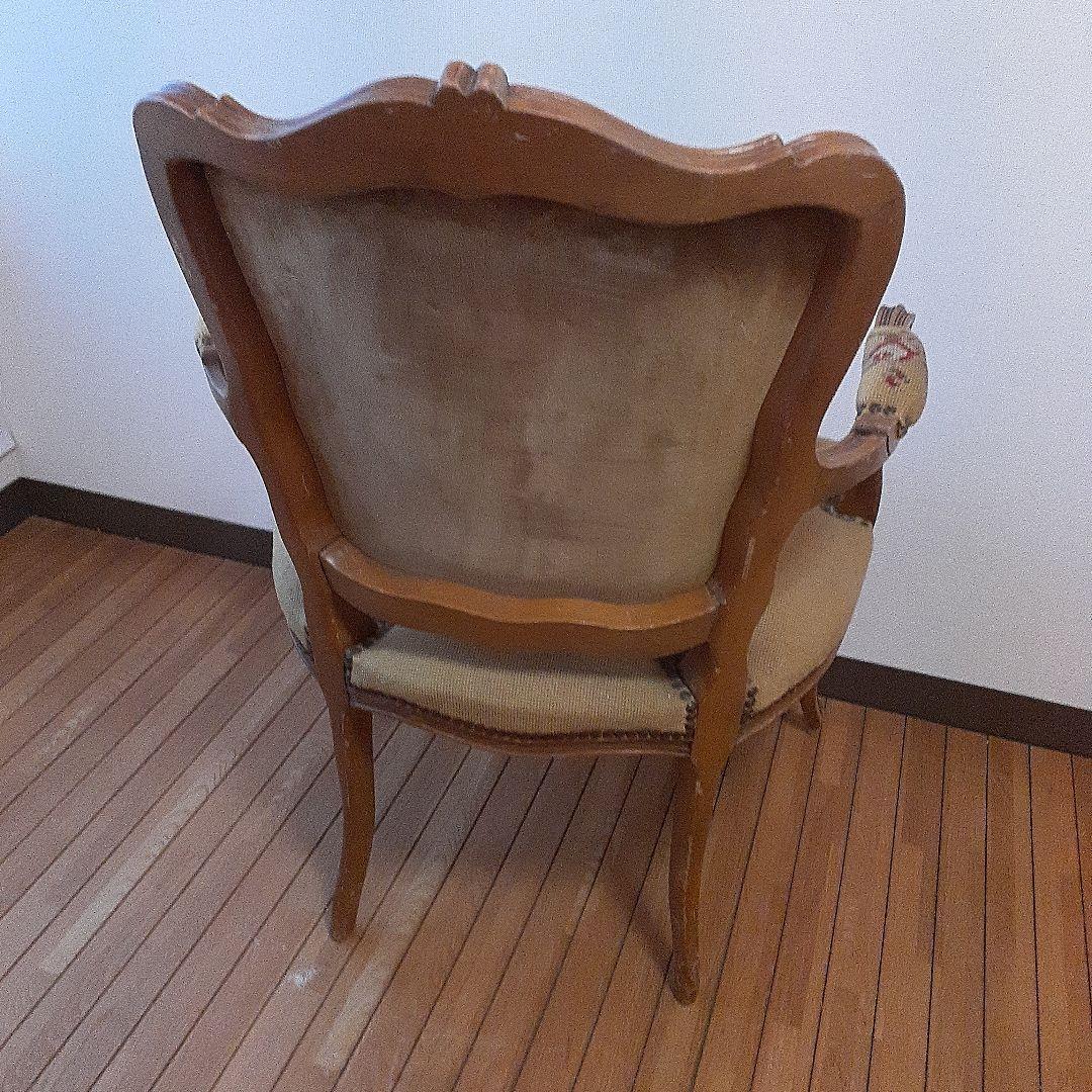 フランス　アンティークプチポワンチェア