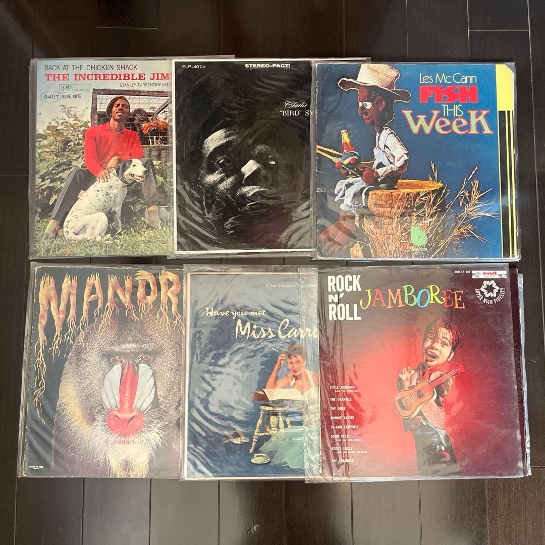 R BJAZZレコードまとめて6枚やや傷や汚れあり