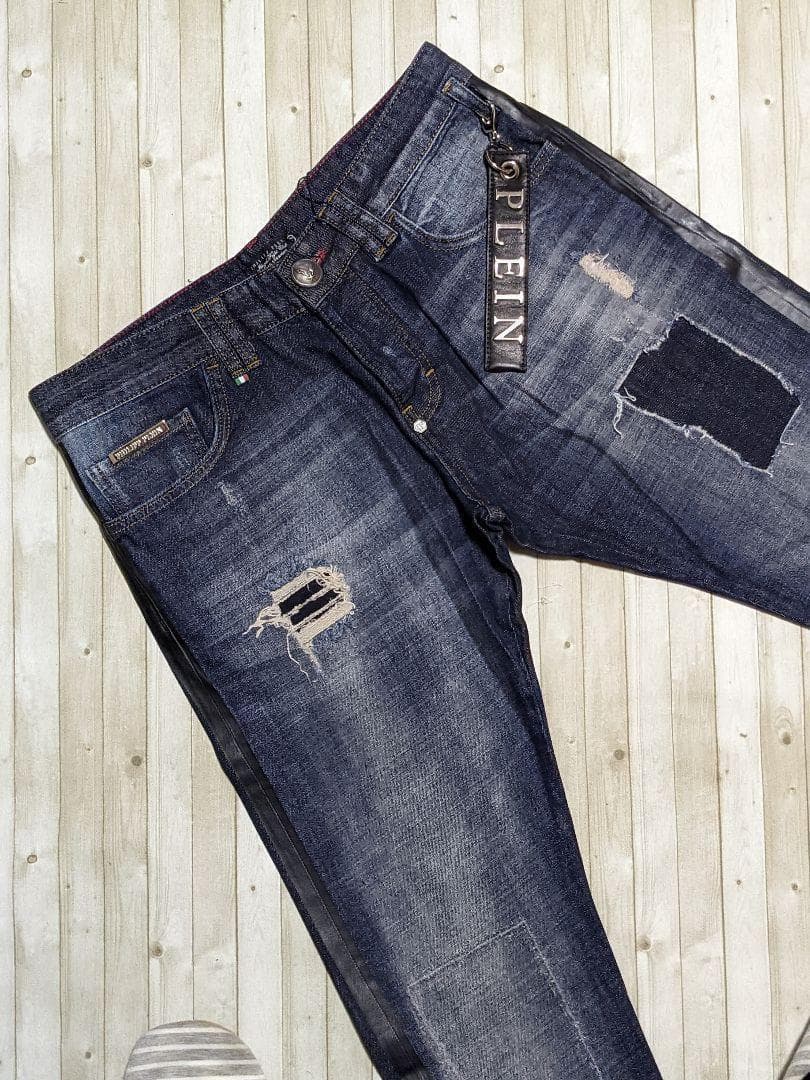 フィリッププレイン Fight Club スーパーストレートジーンズ W31M・PHILIPP PLEIN