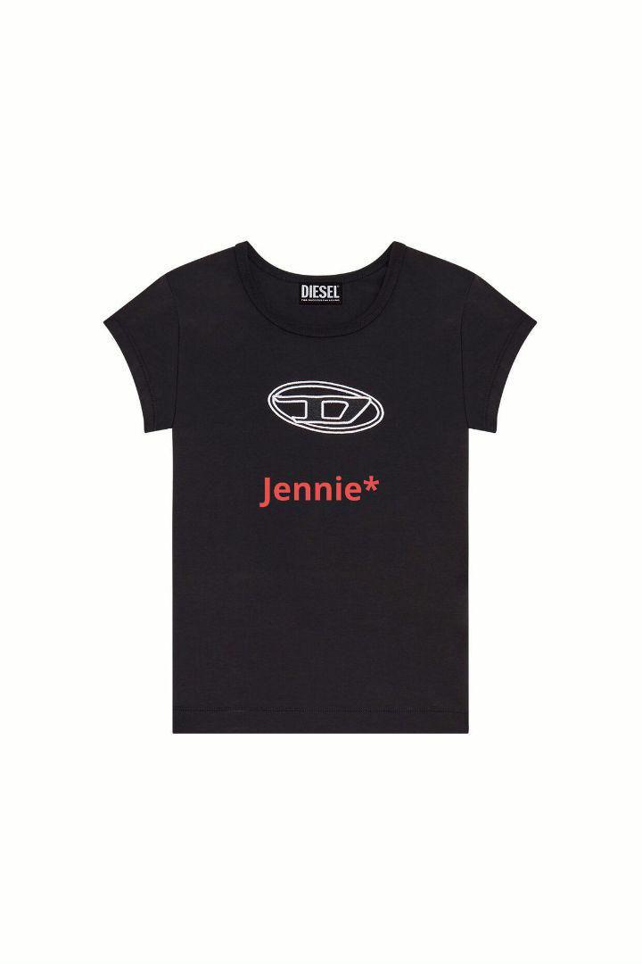 DIESEL ディーゼル 半袖Tシャツトップス Dロゴ ブラック サイズ