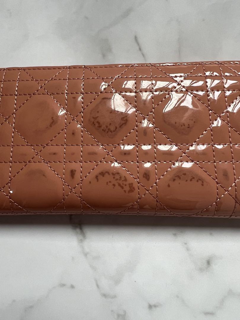 【正規品】Dior ディオール　カナージュ　ピンク　長財布　箱保存袋あり
