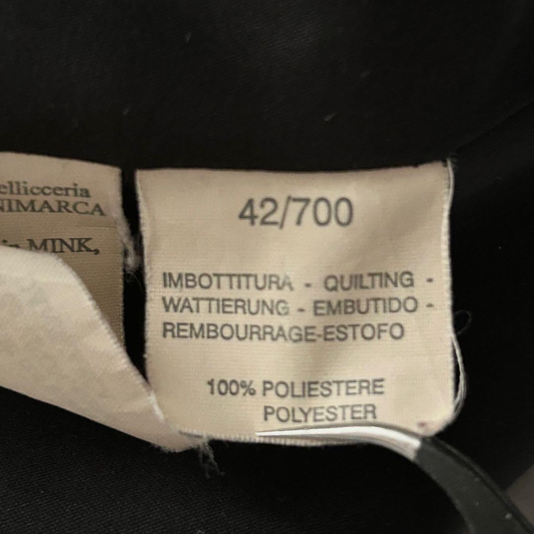 マックスマーラ ミンクファーダブルブレストトレンチコート 白タグ 中綿 黒 S マックスマーラ ミンクファーダブルブレストトレンチコート 白タグ 中綿 黒 S